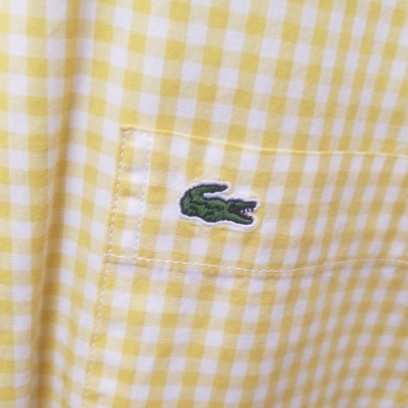 Lacoste long sleeve button up dress shirt mens L - Picture 3 of 4